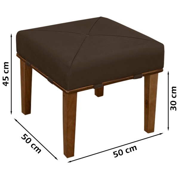 Encontraproduto.com.br - Puff Puf Para Sala Vinni Veludo Vermelho Sanch