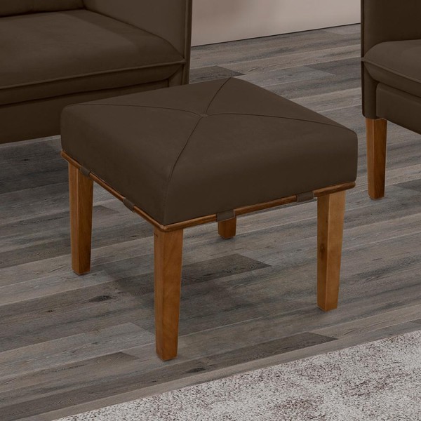 Encontraproduto.com.br - Puff Puf Para Sala Vinni Veludo Vermelho Sanch