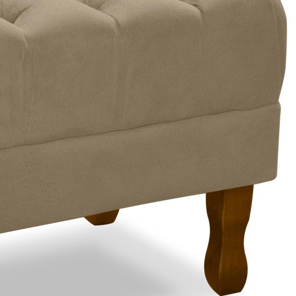 Encontraproduto.com.br - Puff Puf Retro Capitone 52x44cm Suede MPassos