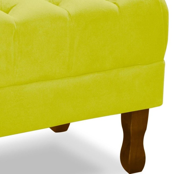 Encontraproduto.com.br - Puff Puf Retro Capitone 52x44cm Suede MPassos