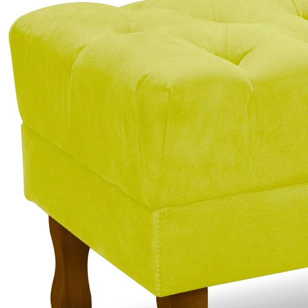 Encontraproduto.com.br - Puff Puf Retro Capitone 52x44cm Suede MPassos