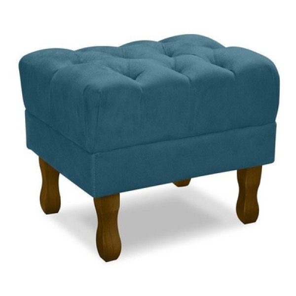 Encontraproduto.com.br - Puff Puf Retro Capitone 52x44cm Suede MPassos
