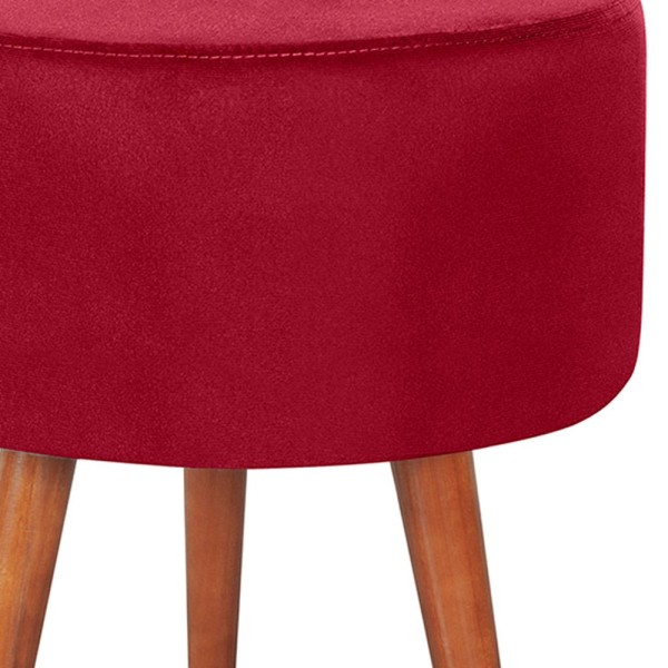 Encontraproduto.com.br - Puff Puf Redondo Pes Palito 44x40cm Suede MPassos