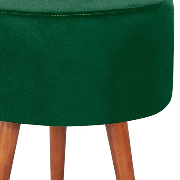 Encontraproduto.com.br - Kit 2 Puff Puf Redondo Pes Palito 44x40cm Suede MPassos