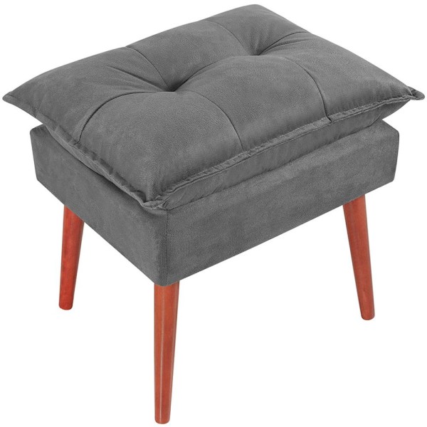 Encontraproduto.com.br - Puff Puf Opall Pes Palito 55x40cm Suede MPassos
