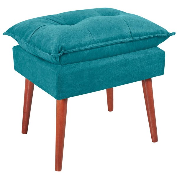 Encontraproduto.com.br - Puff Puf Opall Pes Palito 55x40cm Suede MPassos