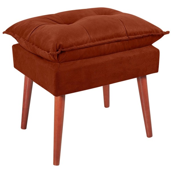 Encontraproduto.com.br - Puff Puf Opall Pes Palito 55x40cm Suede MPassos