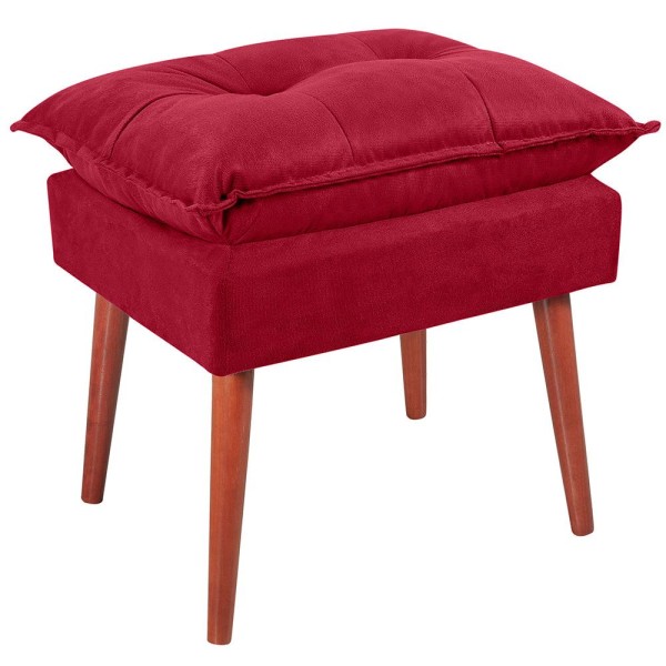 Encontraproduto.com.br - Puff Puf Opall Pes Palito 55x40cm Suede MPassos