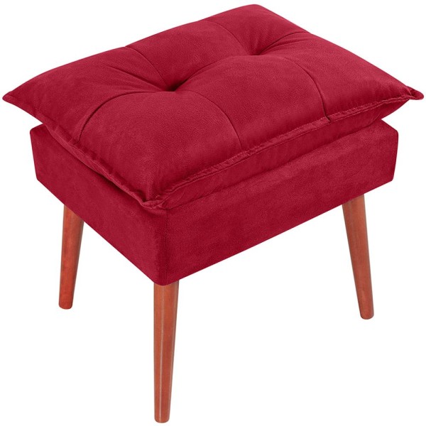 Encontraproduto.com.br - Puff Puf Opall Pes Palito 55x40cm Suede MPassos