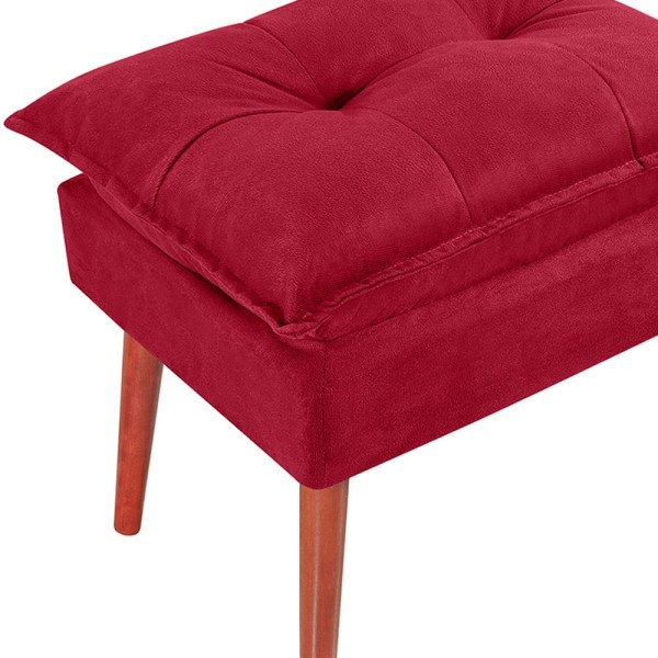 Encontraproduto.com.br - Puff Puf Opall Pes Palito 55x40cm Suede MPassos