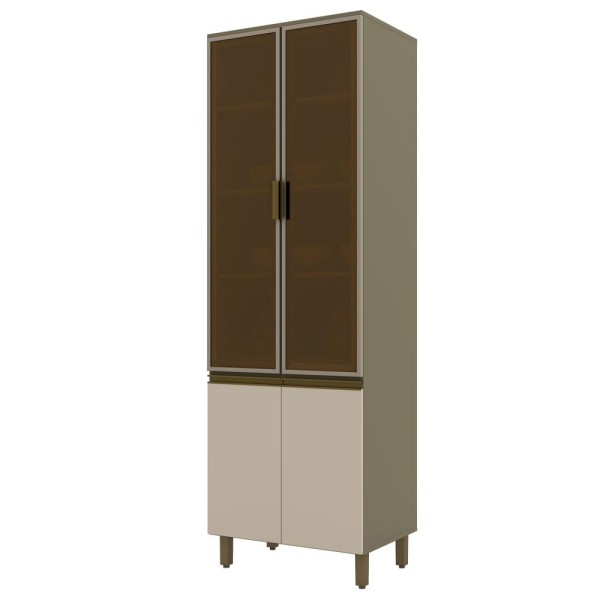 Encontraproduto.com.br - Cristaleira 4 Portas MDF Evy CI71 Henn