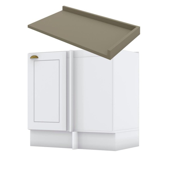 Encontraproduto.com.br - Balcao Com Tampo Canto Reto 1 Porta MDF York C361 C906 Henn