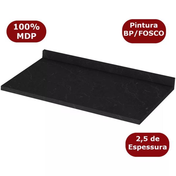 Encontraproduto.com.br - Tampo Para Balcao 80 Cm C904 Nero Henn Nero