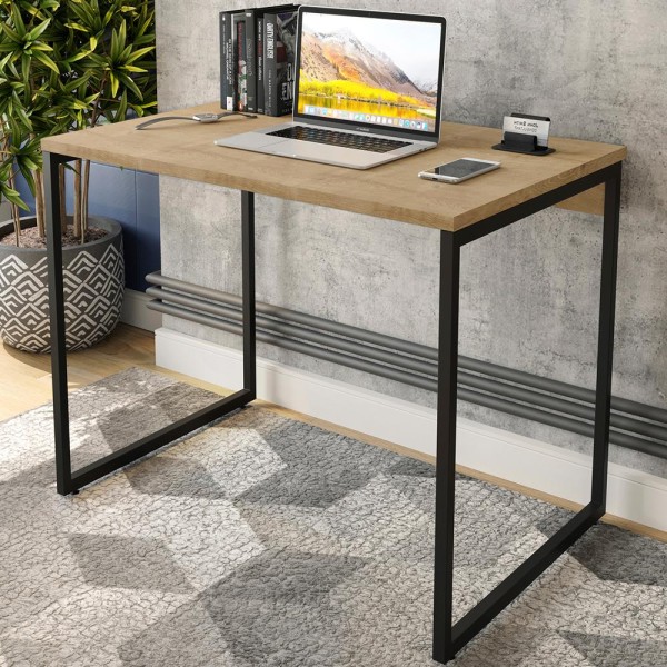 Encontraproduto.com.br - Mesa Para Escritorio Estilo Industrial 90x75 cm 133160 Mobel