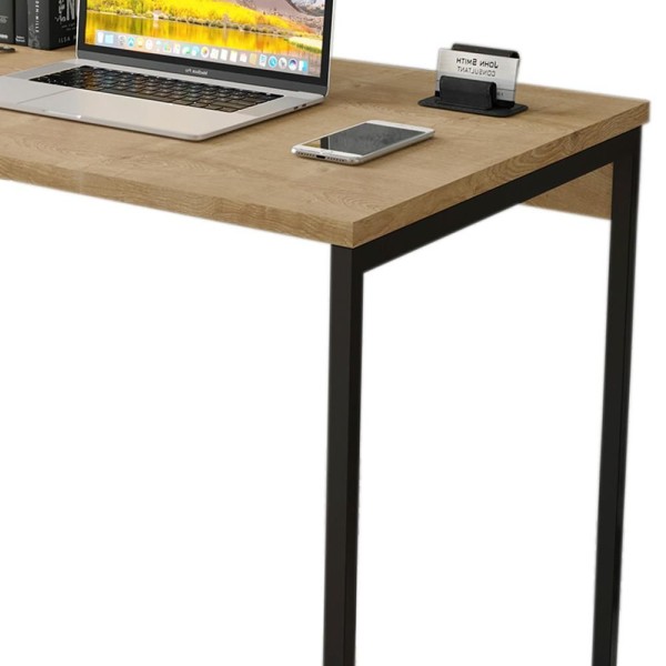 Encontraproduto.com.br - Mesa Para Escritorio Estilo Industrial 90x75 cm 133160 Mobel