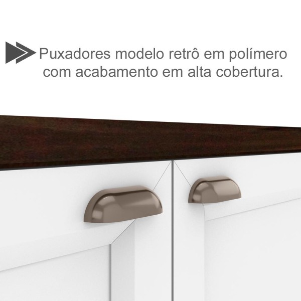 Encontraproduto.com.br - Cristaleira 4 Portas 70cm 12530 Unna PLN