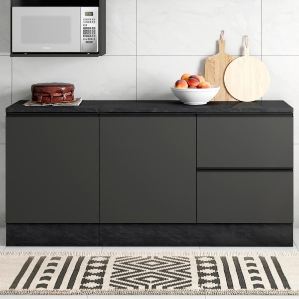 Encontraproduto.com.br - Kit 02 Balcoes Com Tampo 178CM 12539x12550 PLN