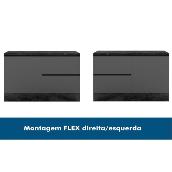Encontraproduto.com.br - Kit 02 Balcoes Com Tampo 178CM 12539x12550 PLN