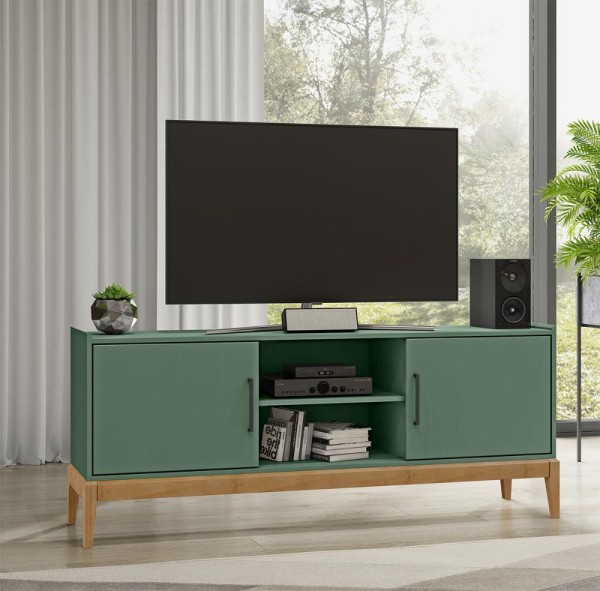 Encontraproduto.com.br - Conjunto Sala de Estar 5 Pç MDF/Madeira Milao 3 FNT