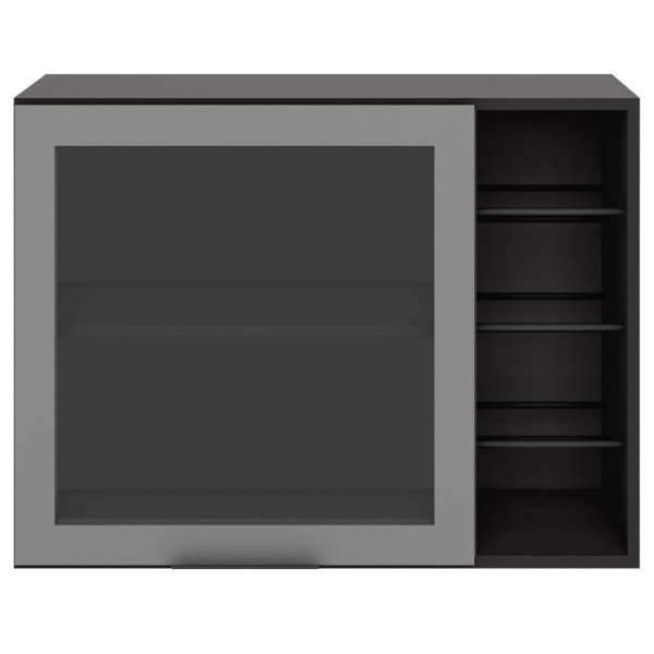 Encontraproduto.com.br - Armario Aereo Porta De Vidro E Adega 80CM 12540 PLN