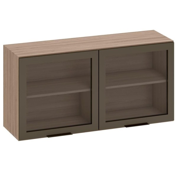 Encontraproduto.com.br - Armario Aereo 2 PT De Vidro 120CM 12545 PLN