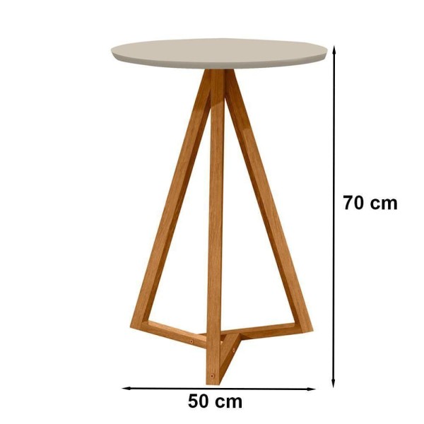 Encontraproduto.com.br - Mesa Lateral E Mesa Para Computador Off White Nature Tebar