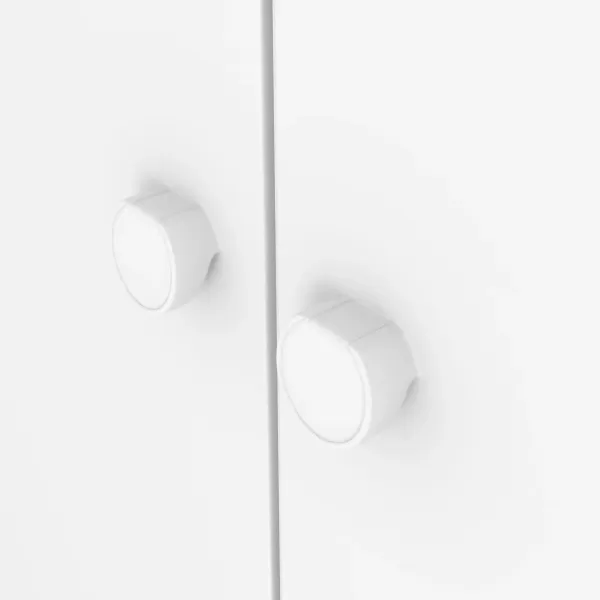 Encontraproduto.com.br - Quarto de Bebê com Guarda-Roupa 3 Portas Cômoda e Berço 3 em 1 Lápis de Cor Espresso Móveis Branco
