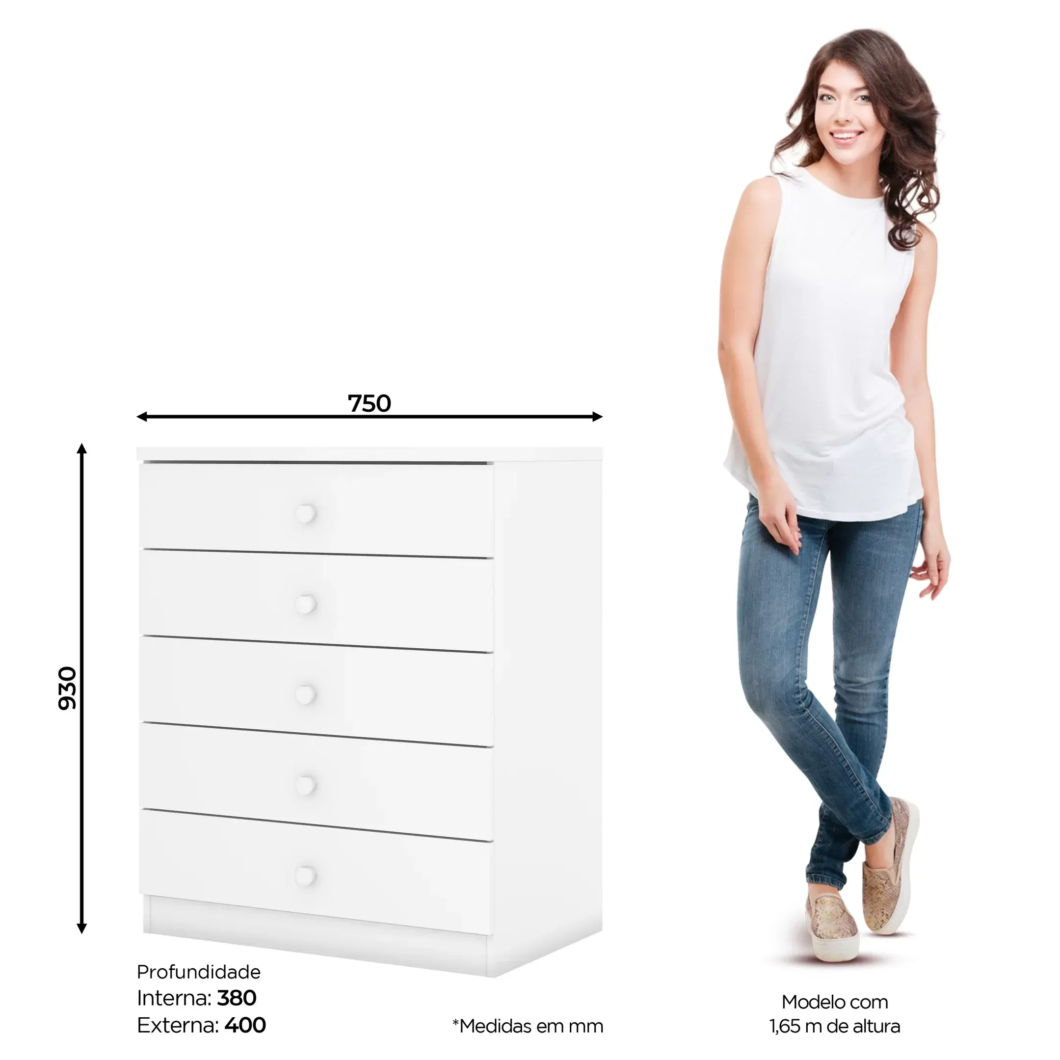 Encontraproduto.com.br - Quarto de Bebê com Guarda-Roupa 3 Portas Cômoda e Berço 3 em 1 Lápis de Cor Espresso Móveis Branco