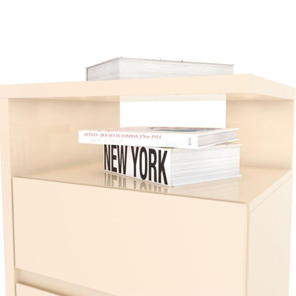 Encontraproduto.com.br - Mesa de Cabeceira Campeche Henn com 2 Gavetas