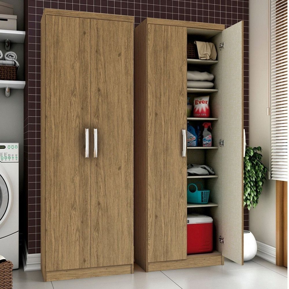 Encontraproduto.com.br - Armário Multiuso 02 Portas Leve Henn Branco