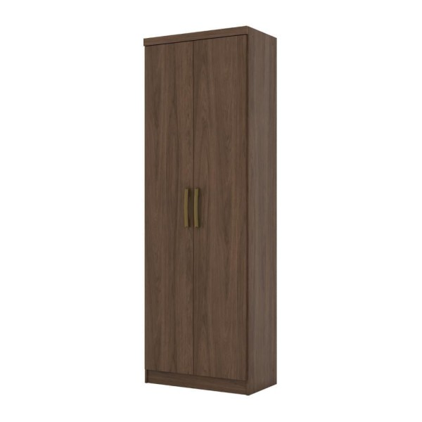 Encontraproduto.com.br - Armário Multiuso 2 Portas E 6 Prateleiras Leve Castanho