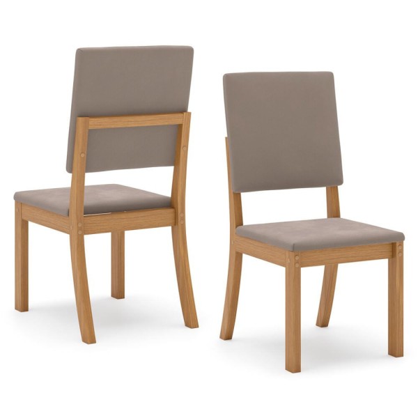 Encontraproduto.com.br - Conjunto Mesa com 4 Cadeiras Thalia em MDF e MDP Henn