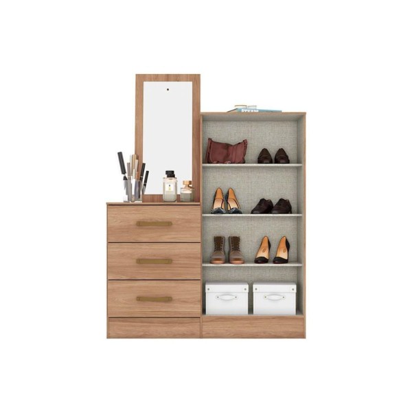Encontraproduto.com.br - Cômoda de Quarto Briz B700 c/ 2 Portas e 3 Gavetas Branco - Henn