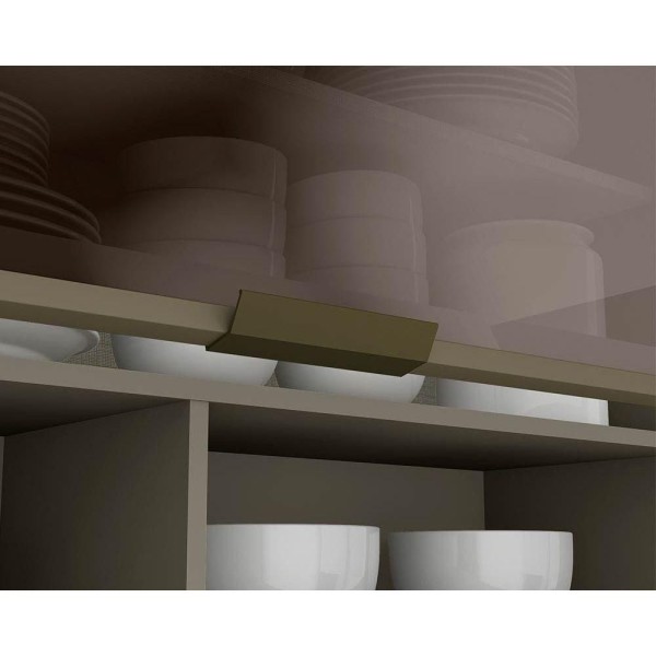 Encontraproduto.com.br - Cozinha Completa Connect 13 Peças (4Aéreos+4Balcões+1Paneleiro+4Complementos) C6P06 Off White - Henn