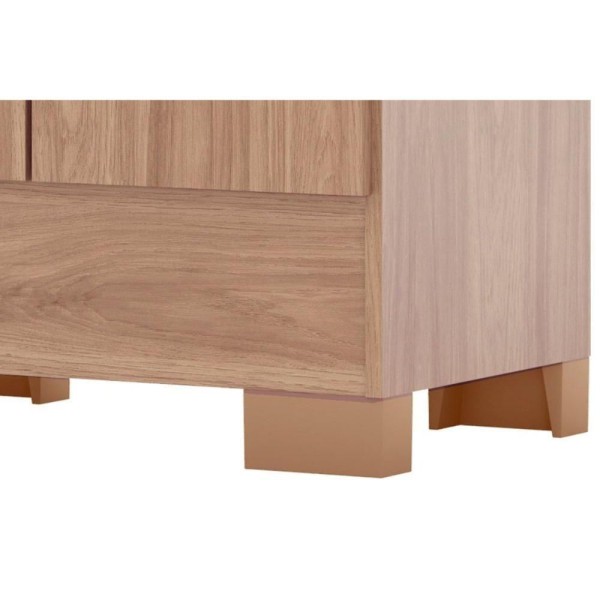 Encontraproduto.com.br - Armário Multiuso Casal 2 Portas C- Pés Briz Bs03 Jequitibá Brilho - Henn