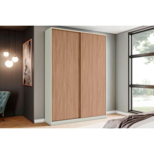 Guarda Roupa Modulado Mc10 Seletto C- 2 Portas De Correr Areia-Jequitibá - Henn