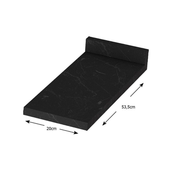 Encontraproduto.com.br - Módulo Cozinha Henn Connect Tampo P/ Balcão Integra 20cm Nero