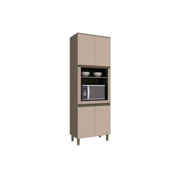 Paneleiro de Cozinha Connect c/ 4 Portas (1 Forno) 71,5cm Duna/Cristal - Henn