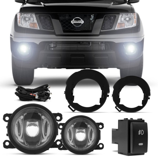 Kit Farol de Milha Frontier SE SEL Pathfinder 2007 2008 2009 2010 2011 2012 Auxiliar Neblina