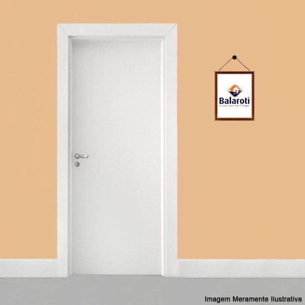 Encontraproduto.com.br - Porta Lisa Alamo Primer com Fundo Branco para Pintura 60x210cm