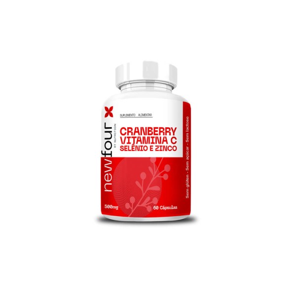 Encontraproduto.com.br - Cranberry Vitamina C Selênio e Zinco 60 Cápsulas New Four