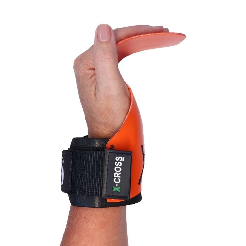 Encontraproduto.com.br - Luva Palmar Hand Grip Cross Training - X-cross Br - Laranja Tamanho:m;cor:laranja