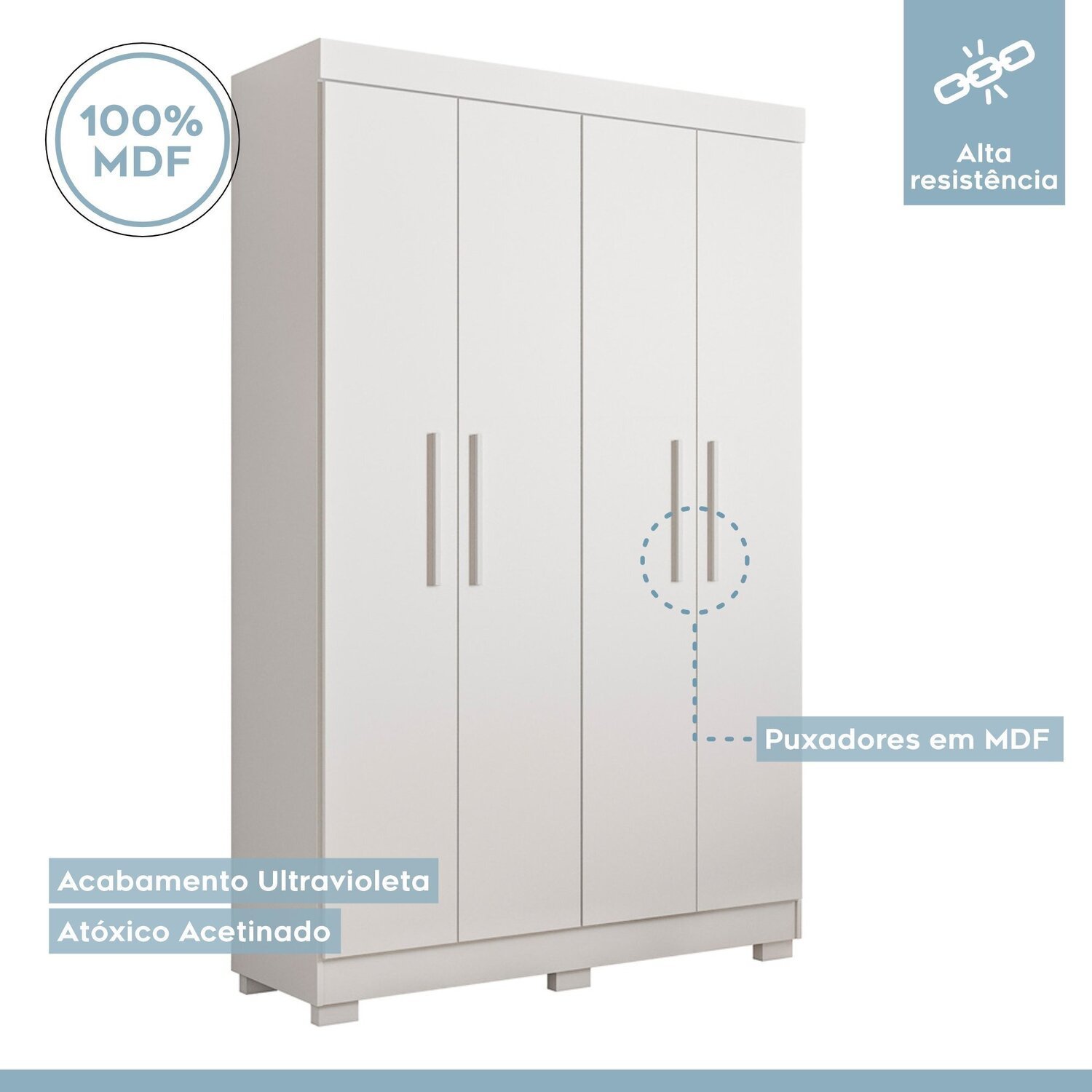 Encontraproduto.com.br - Quarto Infantil Completo Com Guarda-roupa E Beliche Théo Branco