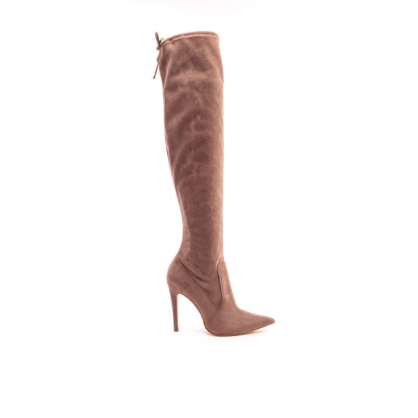 Encontraproduto.com.br - Bota Marrom Stretch Cano Longo Cecconello 1870011-3