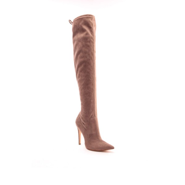 Encontraproduto.com.br - Bota Marrom Stretch Cano Longo Cecconello 1870011-3