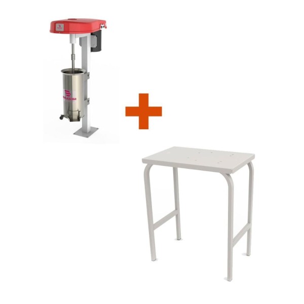 Encontraproduto.com.br - Kit - Despolpadeira 3 Peneiras 20l Des-20 Bivolt + Mesa Mes-100 - Braesi