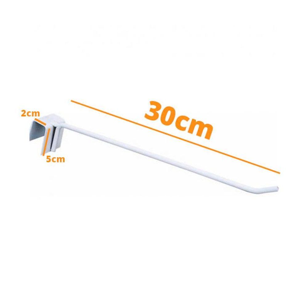 Encontraproduto.com.br - Régua Para Gondola 91cm + 6 Ganchos Simples - Sa Gondolas