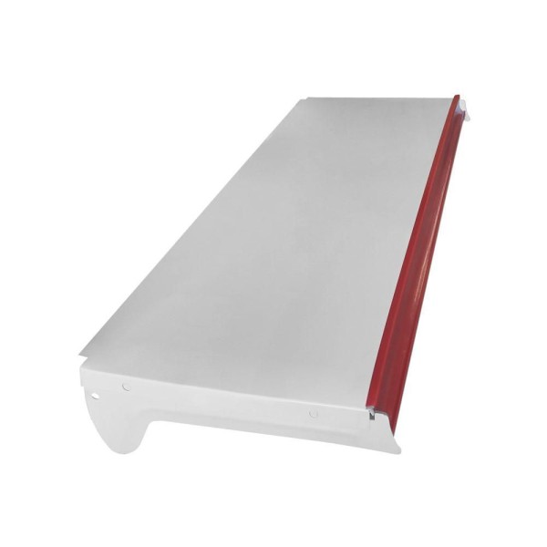 Encontraproduto.com.br - Kit 3 Bandejas Prateleiras 40x91 Para Gôndolas New Plus Com Porta Etiquetas Amarelo - Sa Gôndolas