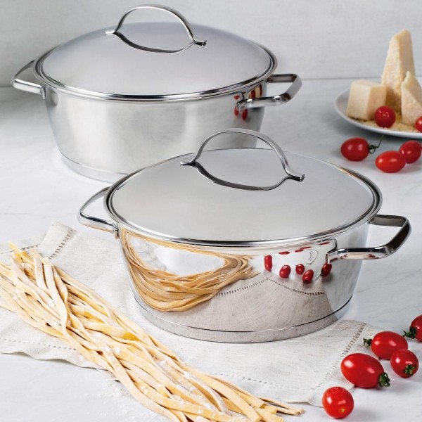 Encontraproduto.com.br - Caçarola Allegra Aço Inox Fundo Triplo Fogões De Indução 22 Cm 3,3l - Tramontina 62653221