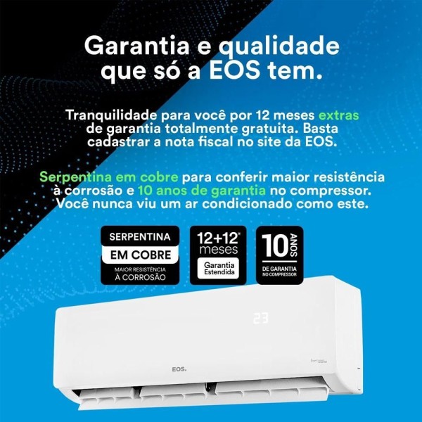 Encontraproduto.com.br - Ar Condicionado Split Inverter 30000 BTUS High Wall Quente e Frio EAS30000IQF2 - Eos 220V